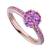 Anello World Diamond Group Donna in Oro rosa Zaffiro APVC025ZP/Z-0.90-13